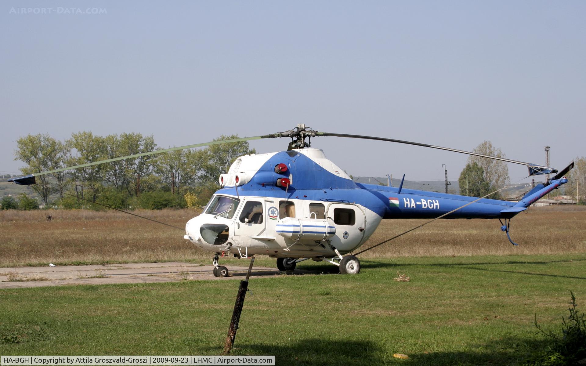 HA-BGH, 1987 Mil (PZL-Swidnik) Mi-2 C/N 518918104, Miskolc Airport - Hungary