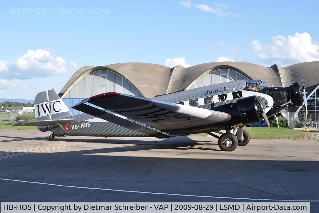 HB-HOS, 1939 Junkers Ju-52/3m g4e C/N 6580, Ju Air Junkers Ju52