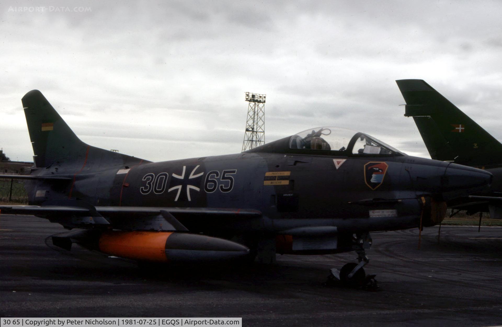 30 65, Fiat G-91R/3 C/N D326, Another view of one of the LKG-41 G-91R-3's at the 1981 RAF Lossiemouth Airshow.