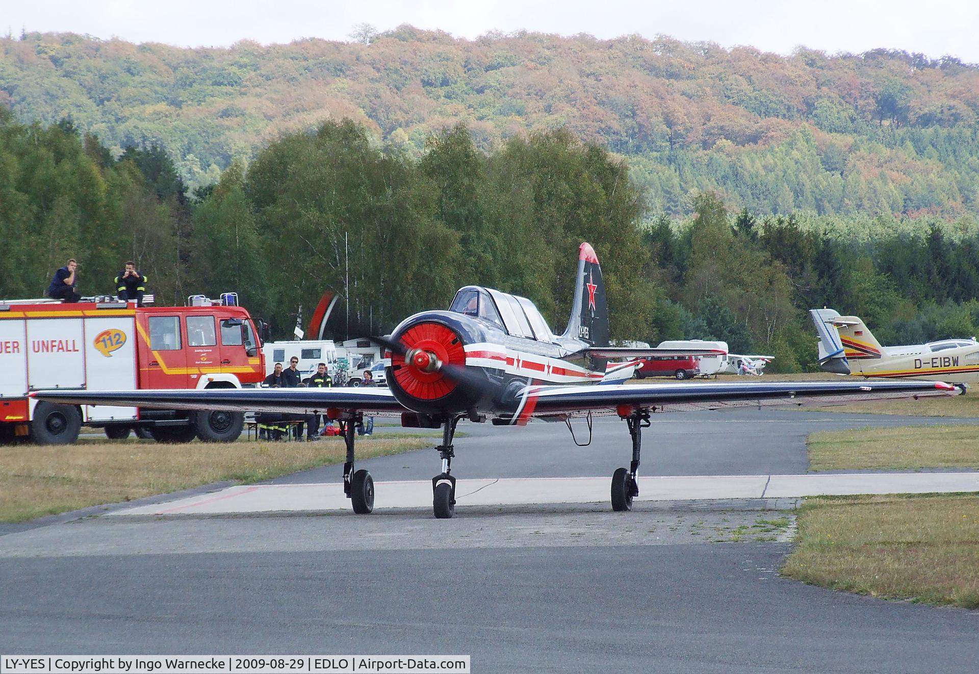 LY-YES, Yakovlev Yak-52 C/N 9010309, Yakovlev Yak-52 at Oerlinghausen airfield