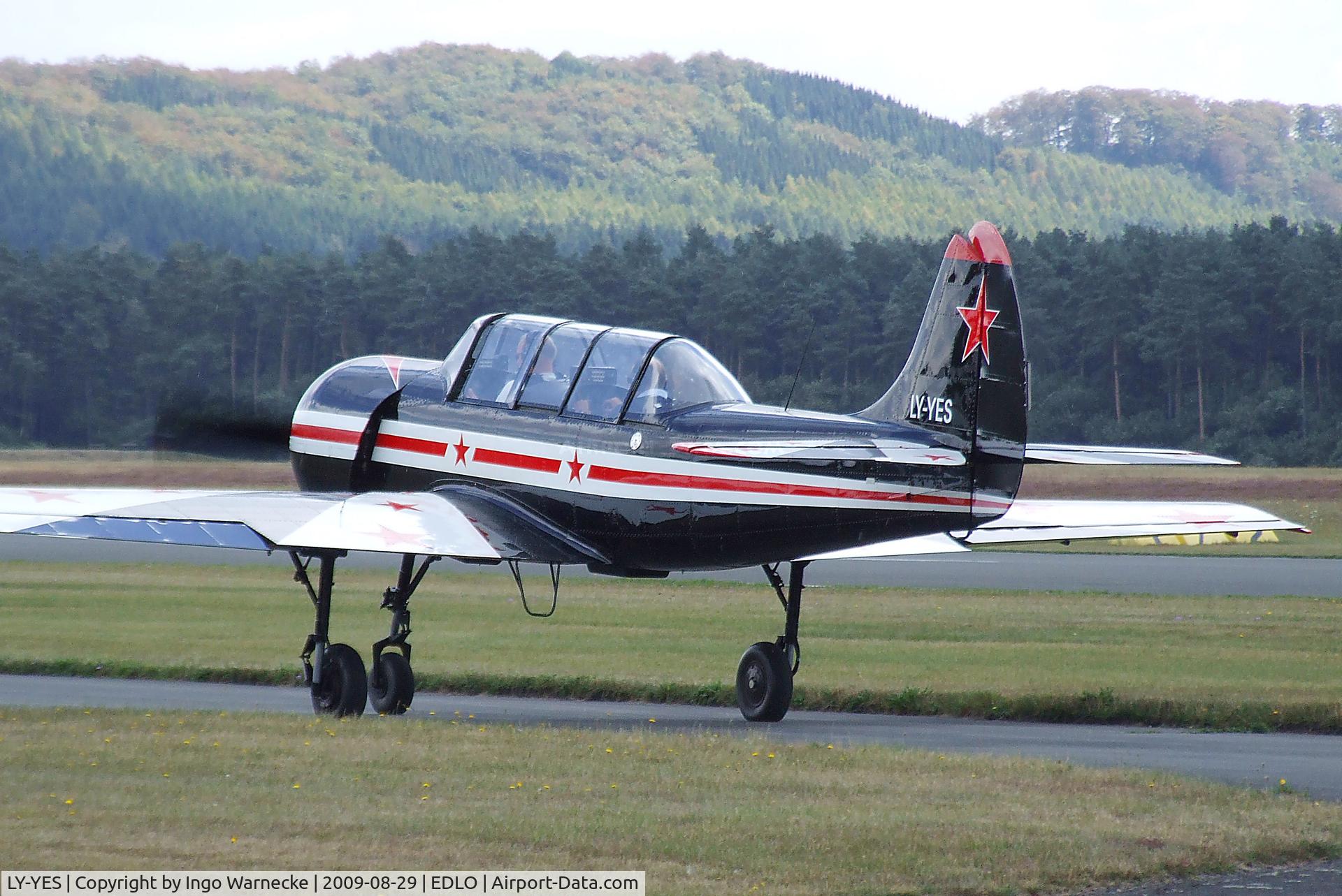 LY-YES, Yakovlev Yak-52 C/N 9010309, Yakovlev Yak-52 at Oerlinghausen airfield