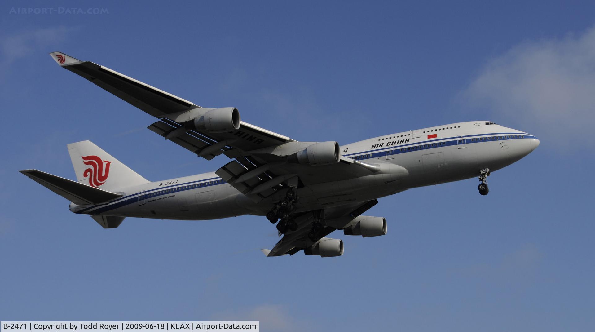 B-2471, 1999 Boeing 747-4J6 C/N 29071, Landing 24R at LAX