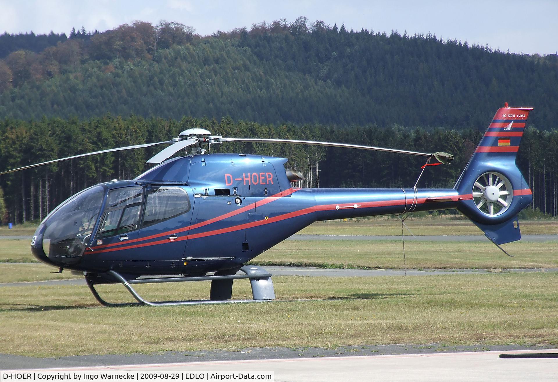 D-HOER, 2001 Eurocopter EC-120B Colibri C/N 1203, Eurocopter EC120B Colibri at Oerlinghausen airfield