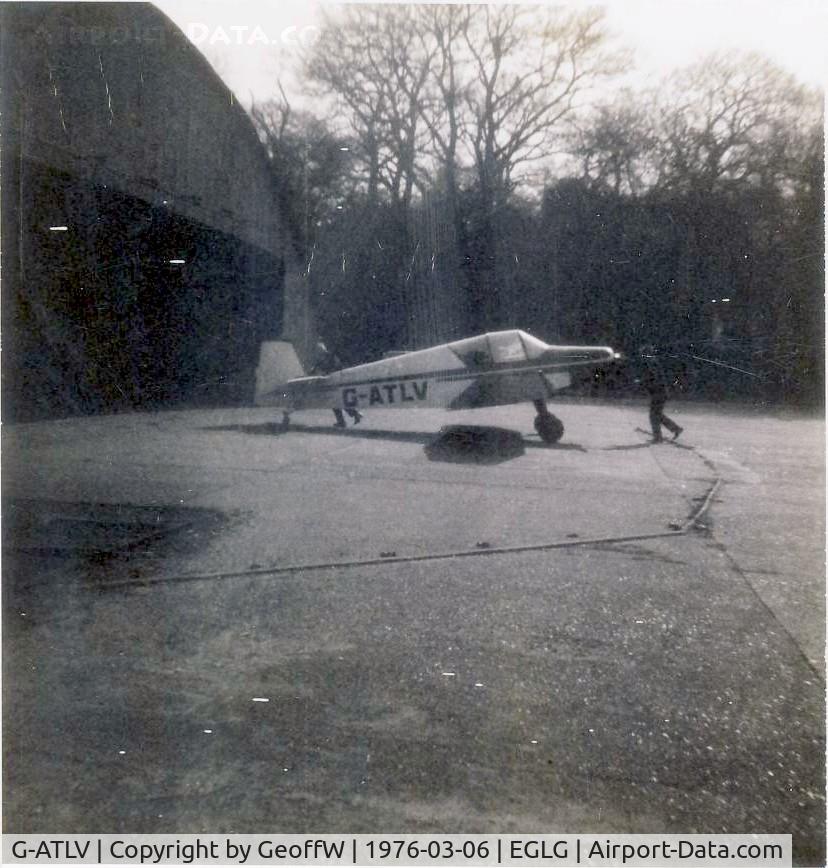 G-ATLV, 1960 Wassmer (Jodel) D-120 Paris Nice C/N 224, G-ATLV Jodel D120 Panshanger March 1976. Poor quality i'm afraid