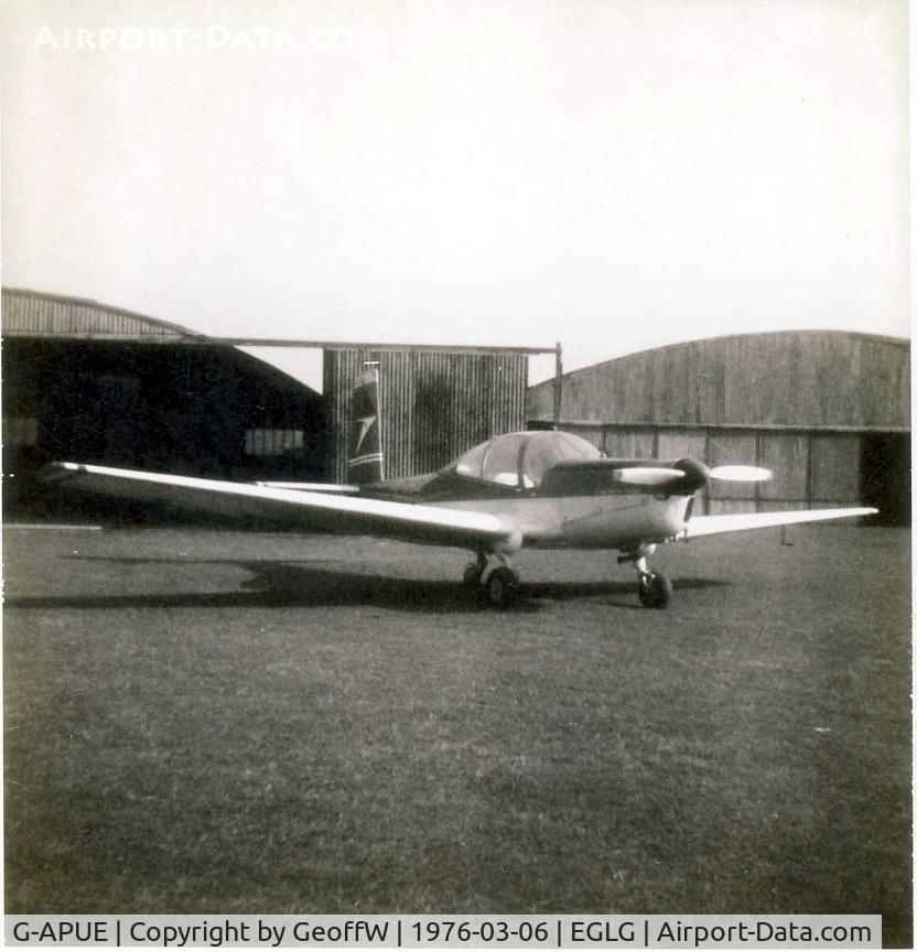 G-APUE, 1959 Orlican L-40 Meta Sokol C/N 150708, G-APUE Meta-Sokol Panshanger March 1976