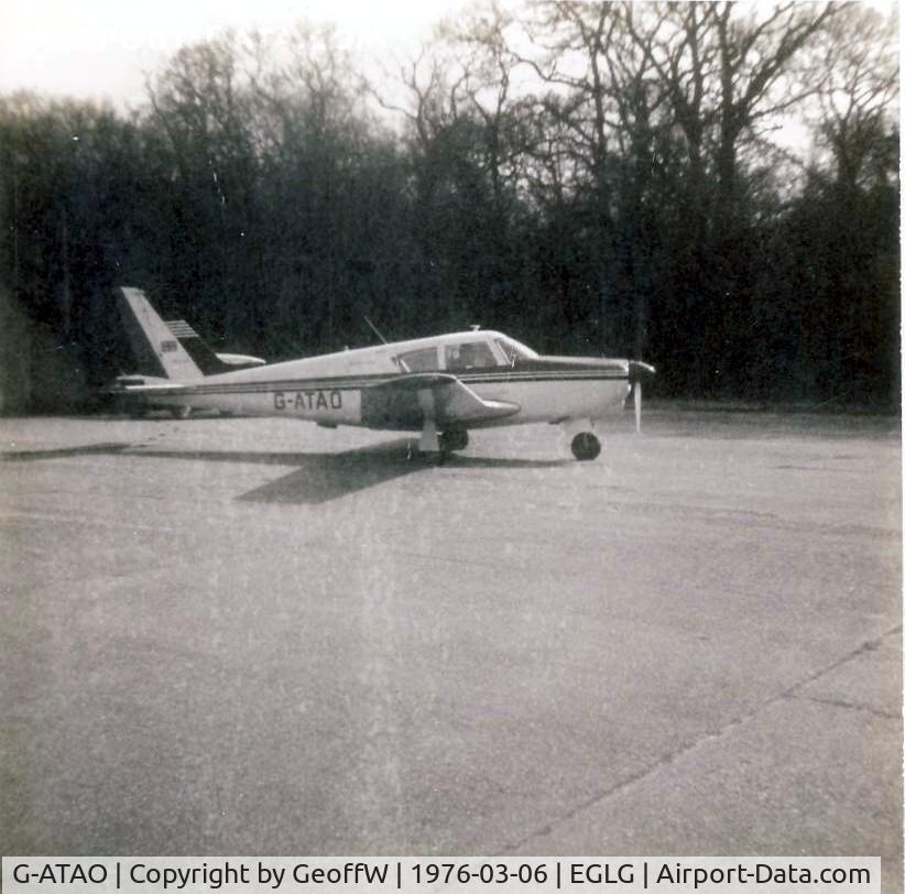 G-ATAO, 1964 Piper PA-24-260 Comanche C/N 24-4053, G-ATAO PA-24 Comanche 260 Panshanger March 1976