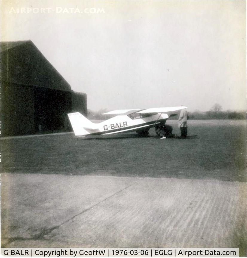 G-BALR, 1973 Wittman W-8 Tailwind C/N TW4-381, G-BALR Wittman Tailwind Panshanger March 1976