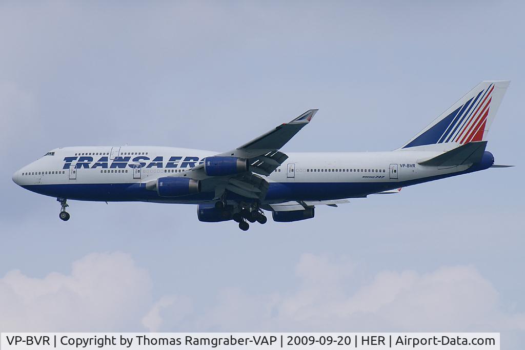 VP-BVR, 1992 Boeing 747-444 C/N 26637, Transaero Airlines Boeing 747-400