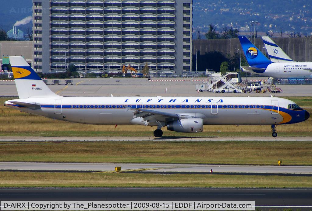 D-AIRX, 1998 Airbus A321-131 C/N 0887, Retro back from Dublin today.