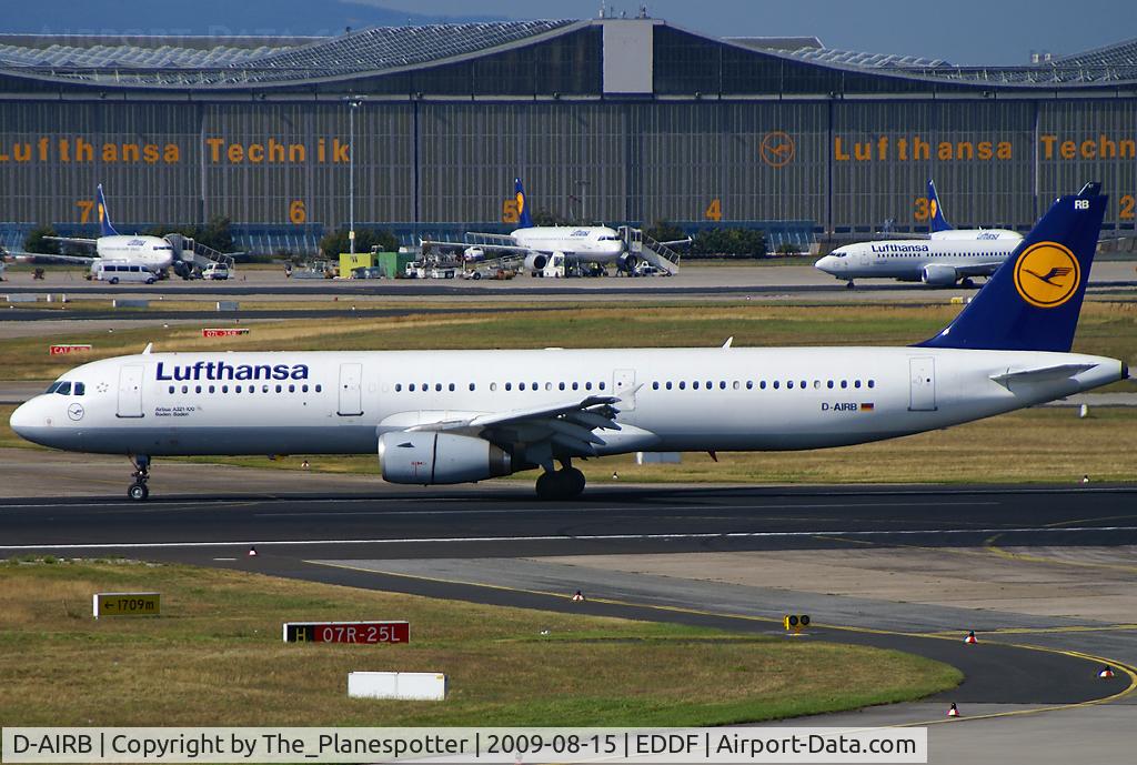 D-AIRB, 1993 Airbus A321-131 C/N 0468, LH A321 just Landed on Rwy 25L