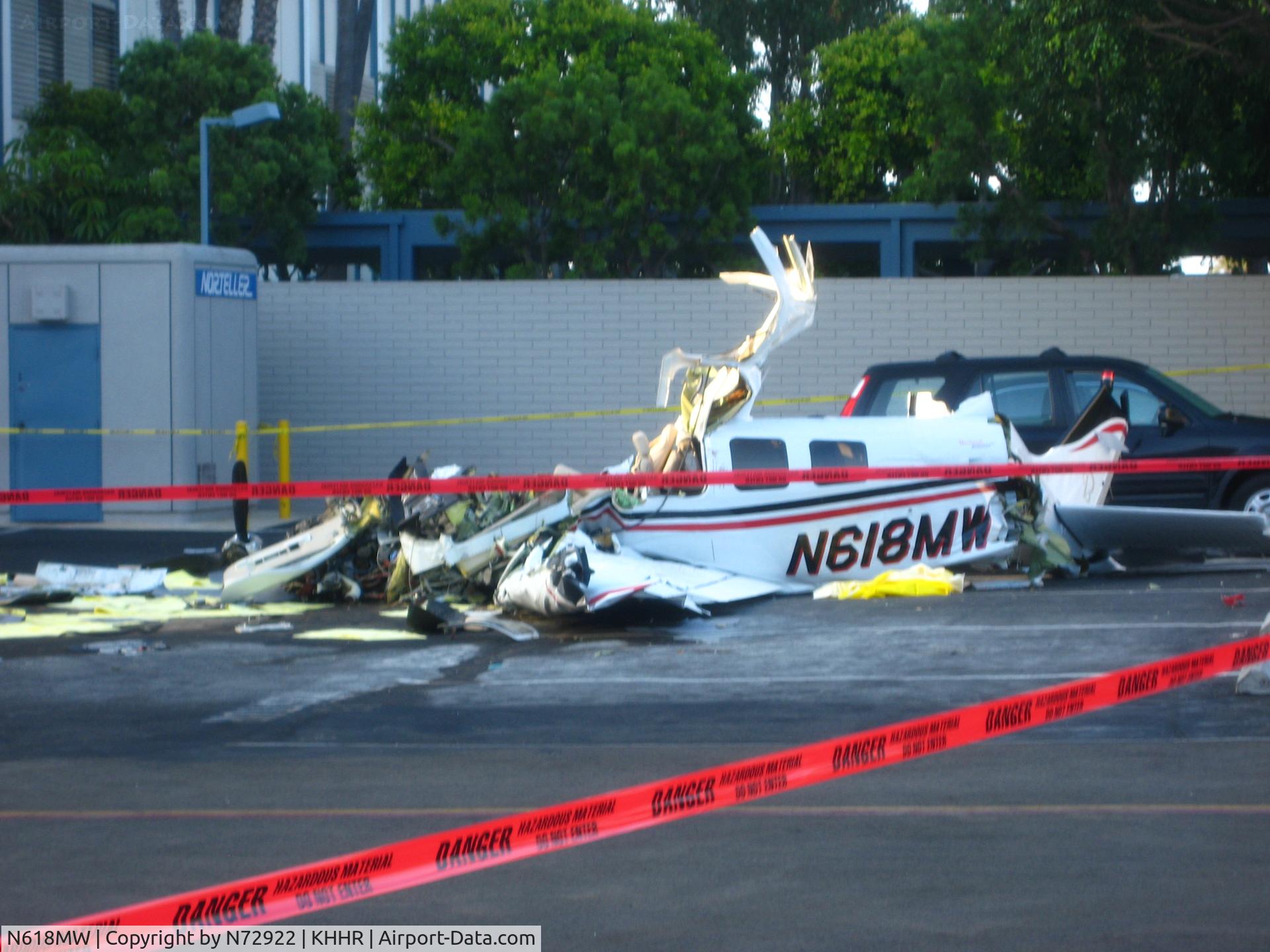 N618MW, 2005 Raytheon Aircraft Company G36 C/N E-3643, Lost power on takeoff then crashed adjacent to the airport.