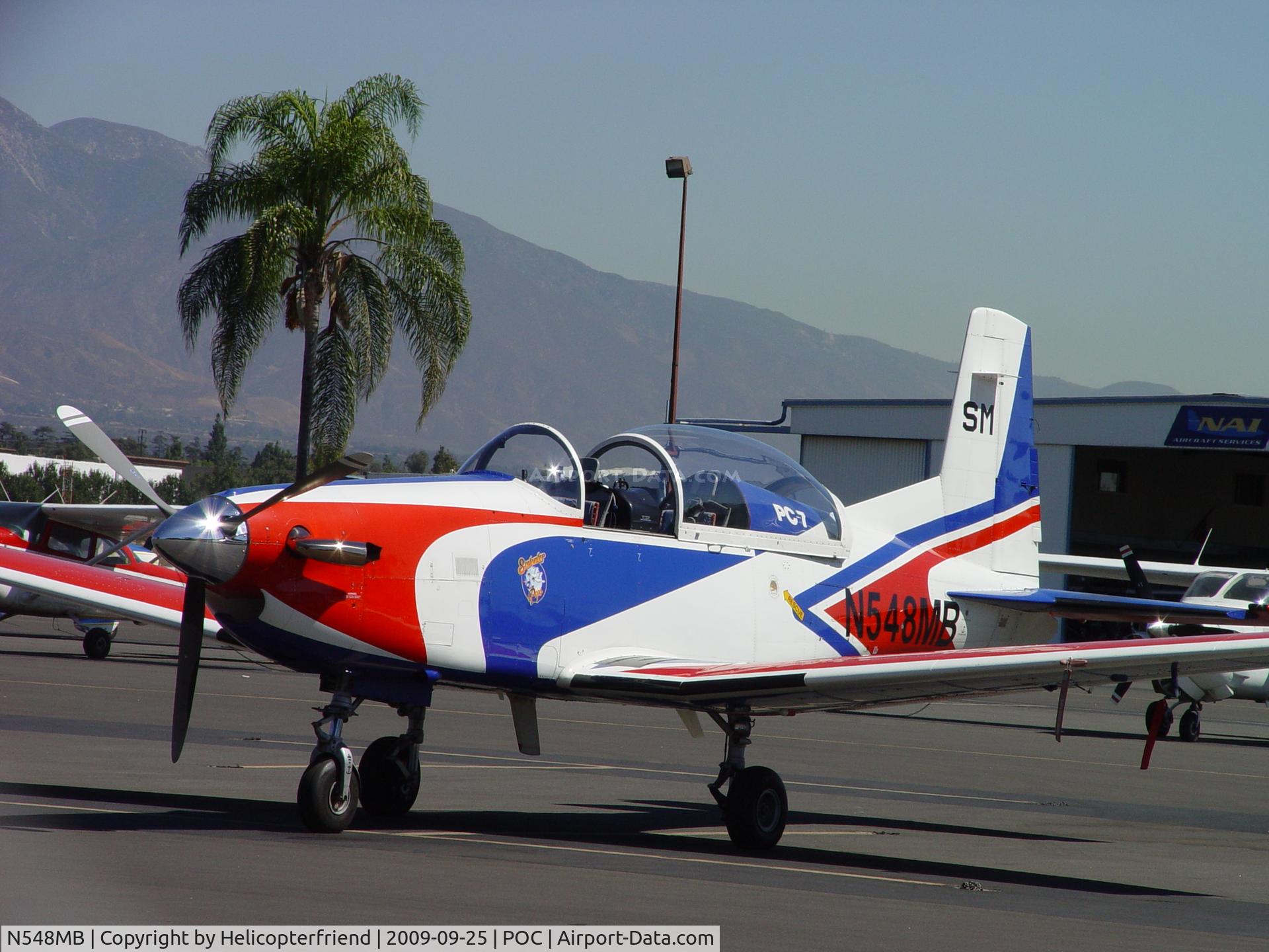 N548MB, 1988 Pilatus PC-7 C/N 548, Waiting for Pilot with canopy open
