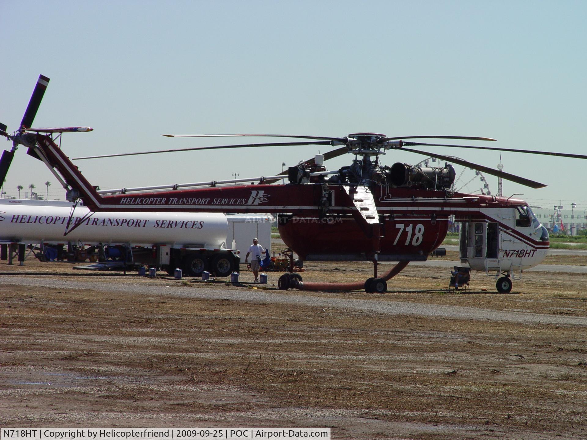 N718HT, 1969 Sikorsky CH-54B Tarhe C/N 64-074, A sleeping giant awaits it's call, being given a well desered rest