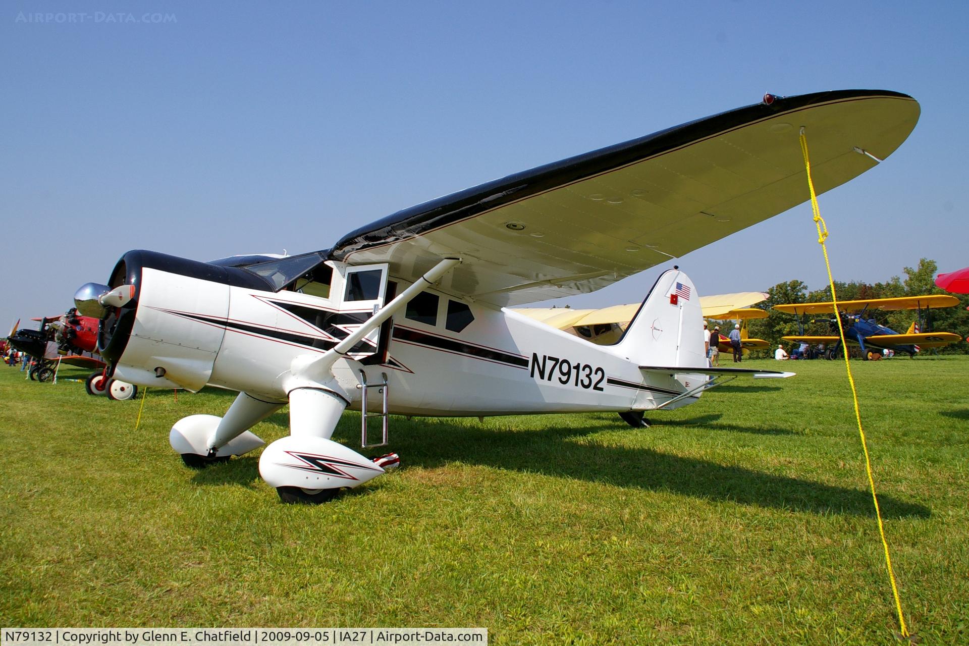 N79132, 1944 Stinson V77 Reliant C/N 77-486, At the Antique Airplane Association Fly In