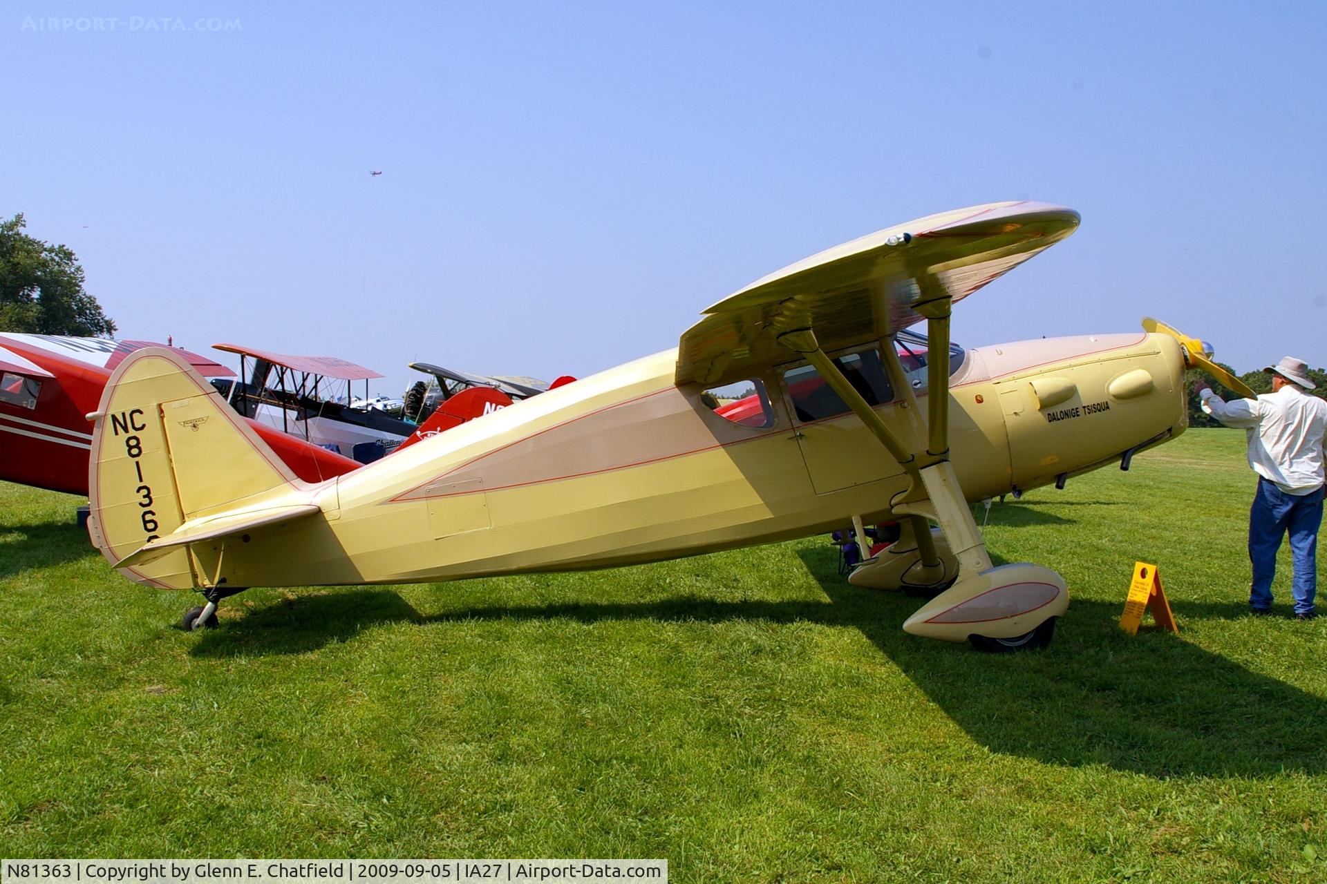 N81363, 1946 Fairchild 24R-46 C/N R46263, At the Antique Airplane Association Fly In
