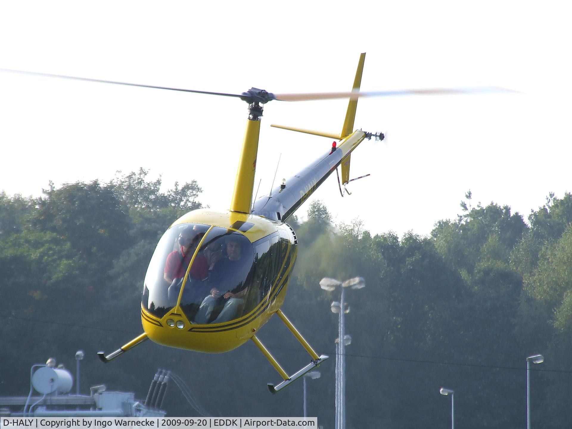 D-HALY, 2007 Robinson R44 Raven II C/N 12029, Robinson R44 Raven II of Air Lloyd at the DLR 2009 air and space day on the side of Cologne airport