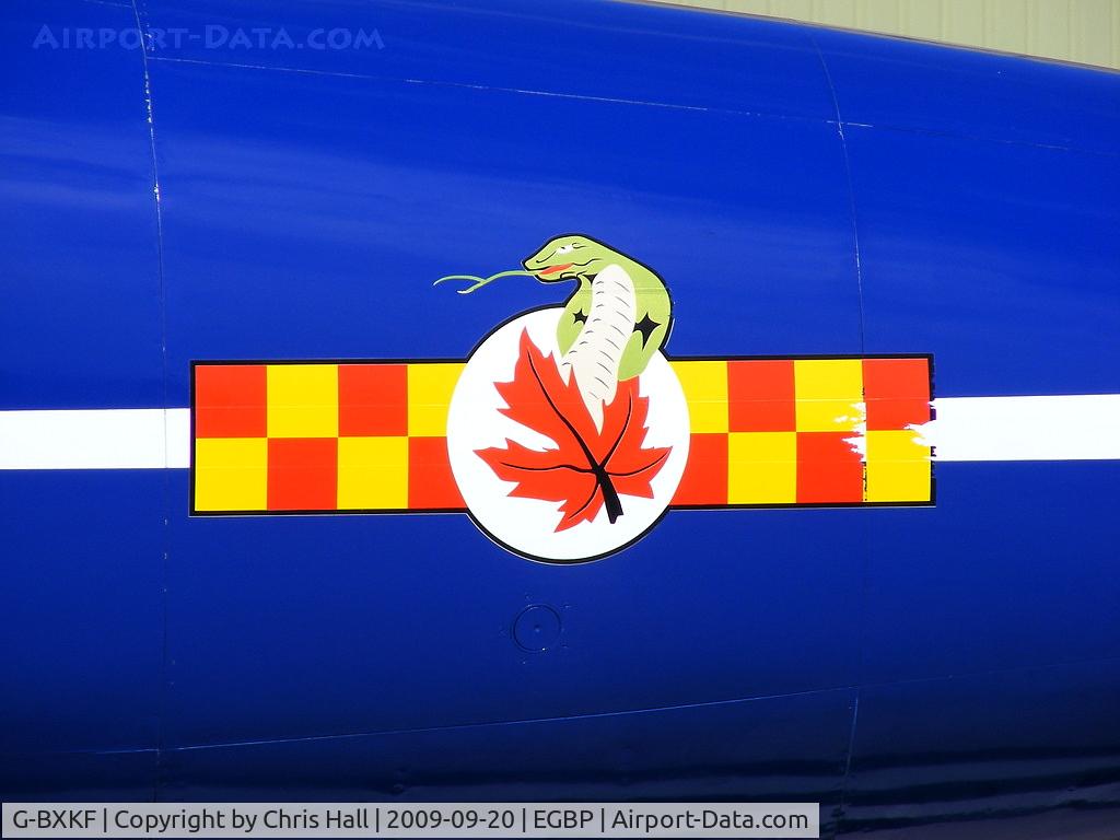 G-BXKF, 1958 Hawker Hunter T.7 C/N 41H/003315, Blue Diamond squadron