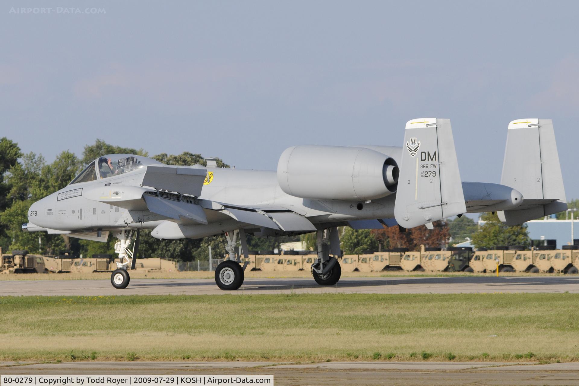 80-0279, 1980 Fairchild Republic A-10C Thunderbolt II C/N A10-0629, Landing 36 at OSH