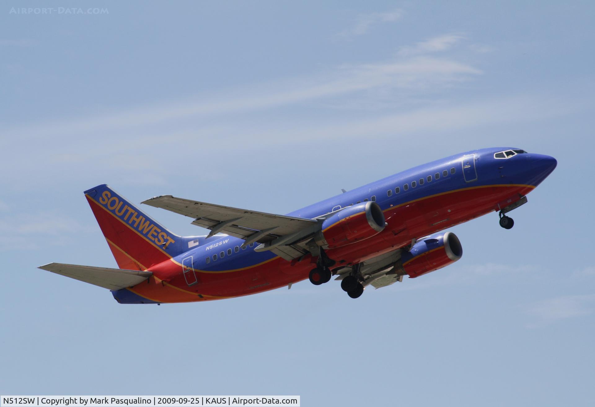 N512SW, 1991 Boeing 737-5H4 C/N 24189, Boeing 737-500