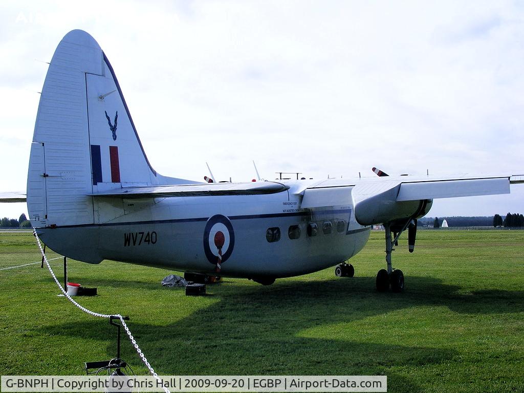 G-BNPH, 1955 Hunting Percival P-66 Pembroke C1 C/N PAC/66/027, wearing is former RAF id WV740