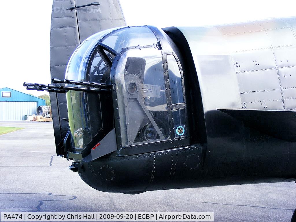 PA474, 1945 Avro 683 Lancaster B1 C/N VACH0052/D2973, rear gun turret