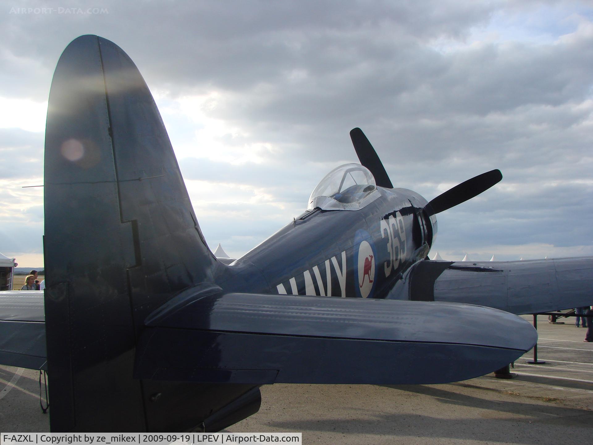 F-AZXL, 1948 Hawker Fury FB.10 C/N 37514/ISS20, Parked prepared to another show