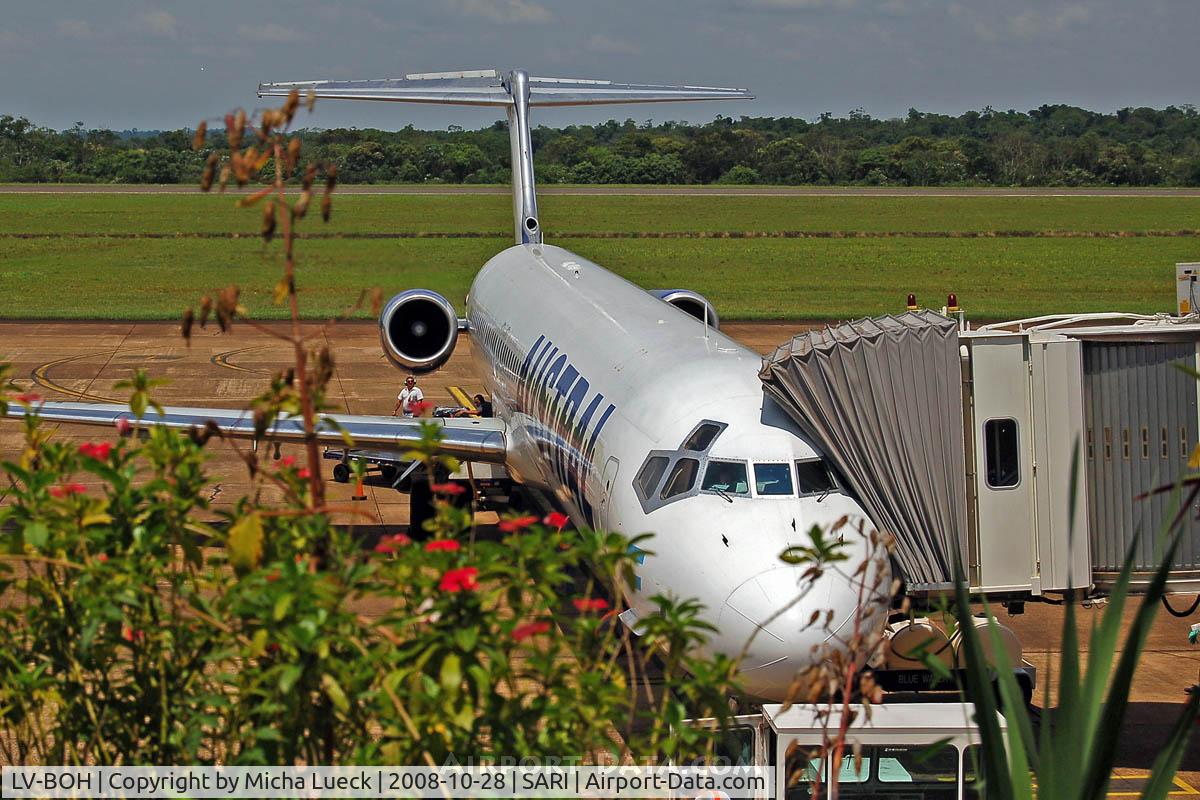 LV-BOH, 1991 McDonnell Douglas MD-88 C/N 53175, At Iguazu