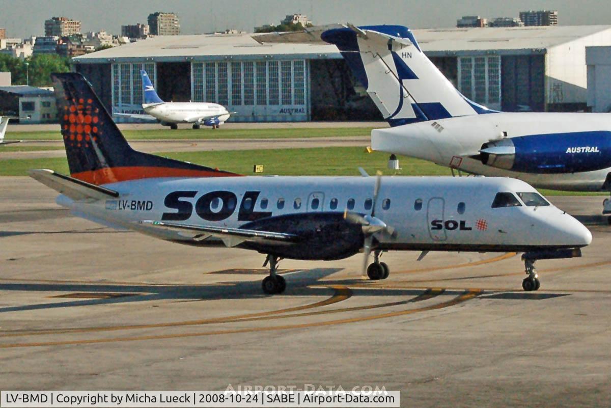 LV-BMD, 1988 Saab 340A C/N 340A-123, At Aeroparque (AEP)