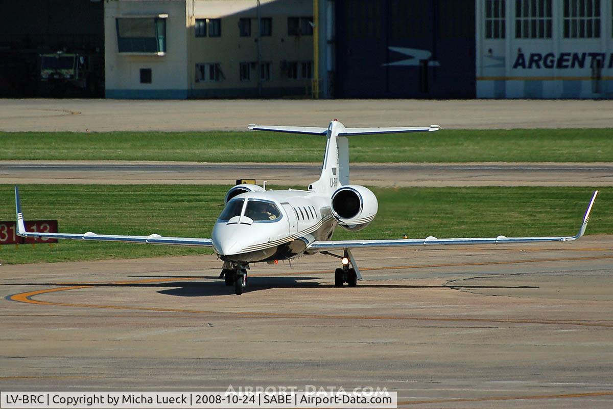 LV-BRC, 1992 Learjet 31A C/N 058, At Aeroparque (AEP)