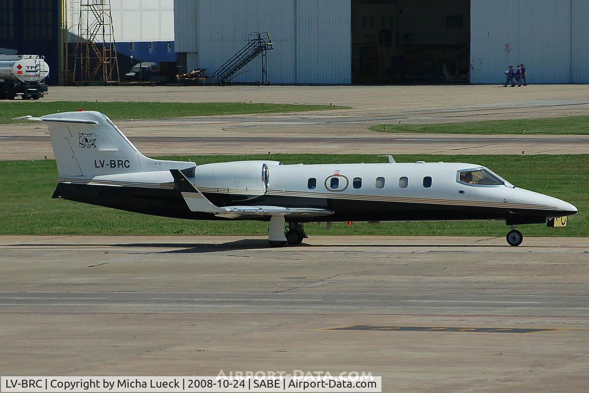 LV-BRC, 1992 Learjet 31A C/N 058, At Aeroparque (AEP)