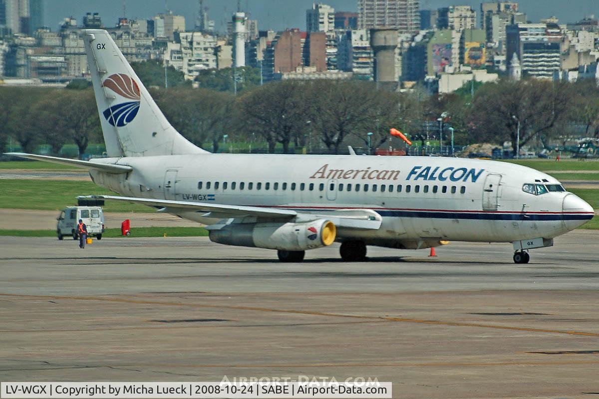 LV-WGX, 1977 Boeing 737-2P6 C/N 21358, At Aeroparque (AEP)