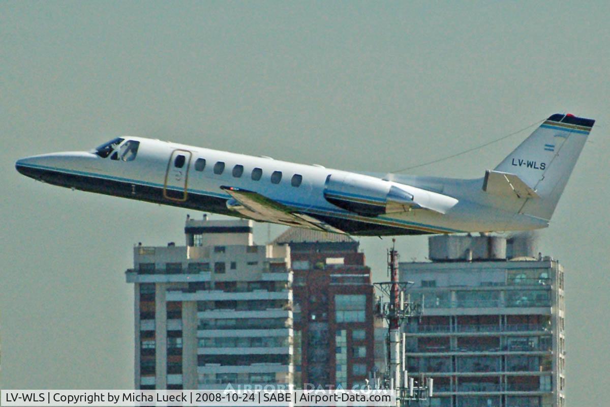 LV-WLS, 1995 Cessna 560 Citation Ultra C/N 560-0289, At Aeroparque (AEP)