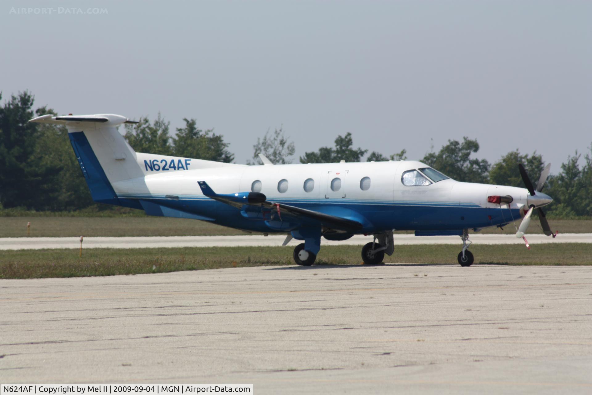 N624AF, 2005 Pilatus PC-12/45 C/N 624, Parked