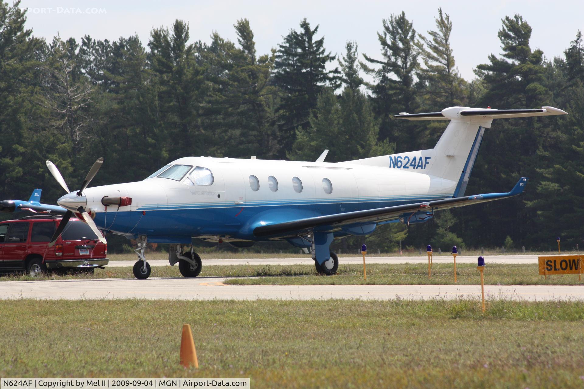 N624AF, 2005 Pilatus PC-12/45 C/N 624, Parked