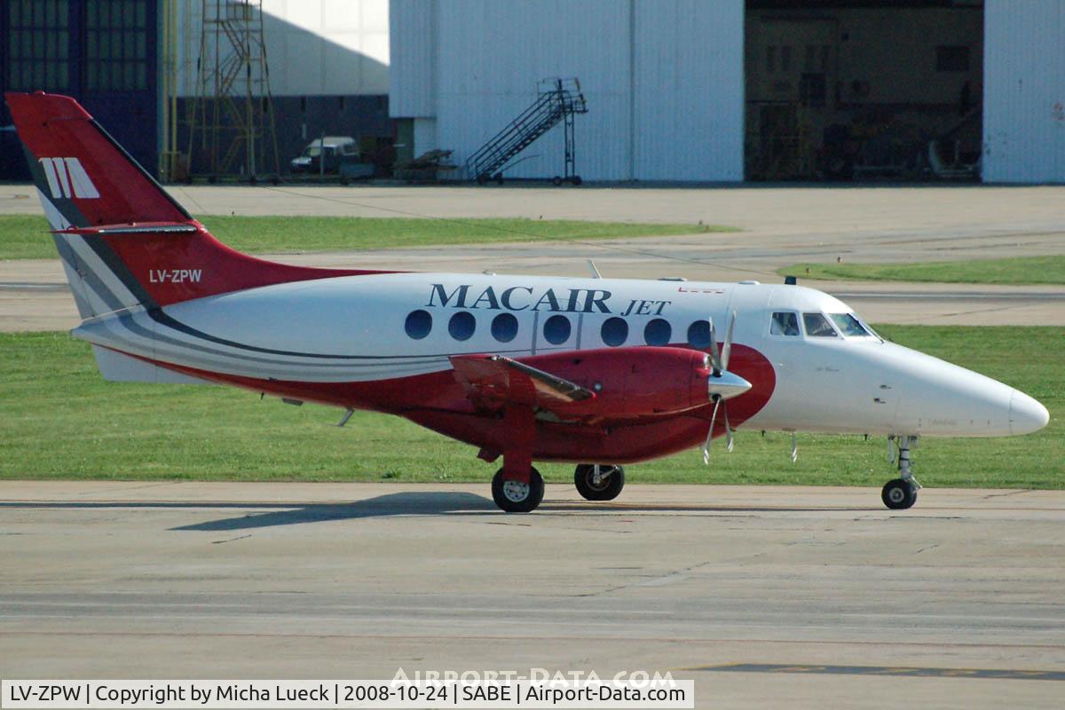 LV-ZPW, 1989 British Aerospace BAe-3201 Jetstream 32EP C/N 861, At Aeroparque (AEP)