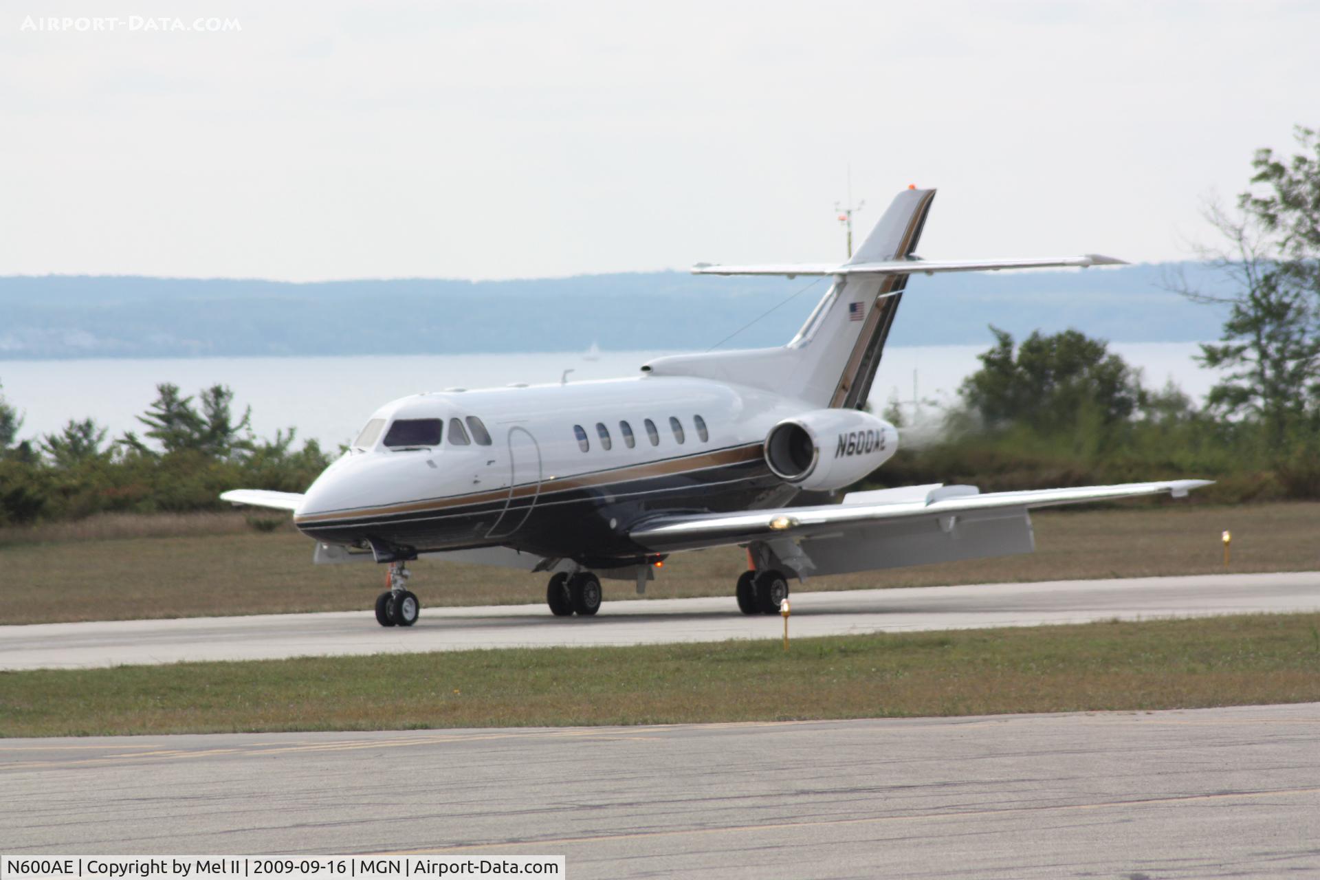 N600AE, 1976 Hawker Siddeley HS.125 Series 600A C/N 256068, KDET-KMGN - Landing RWY 10