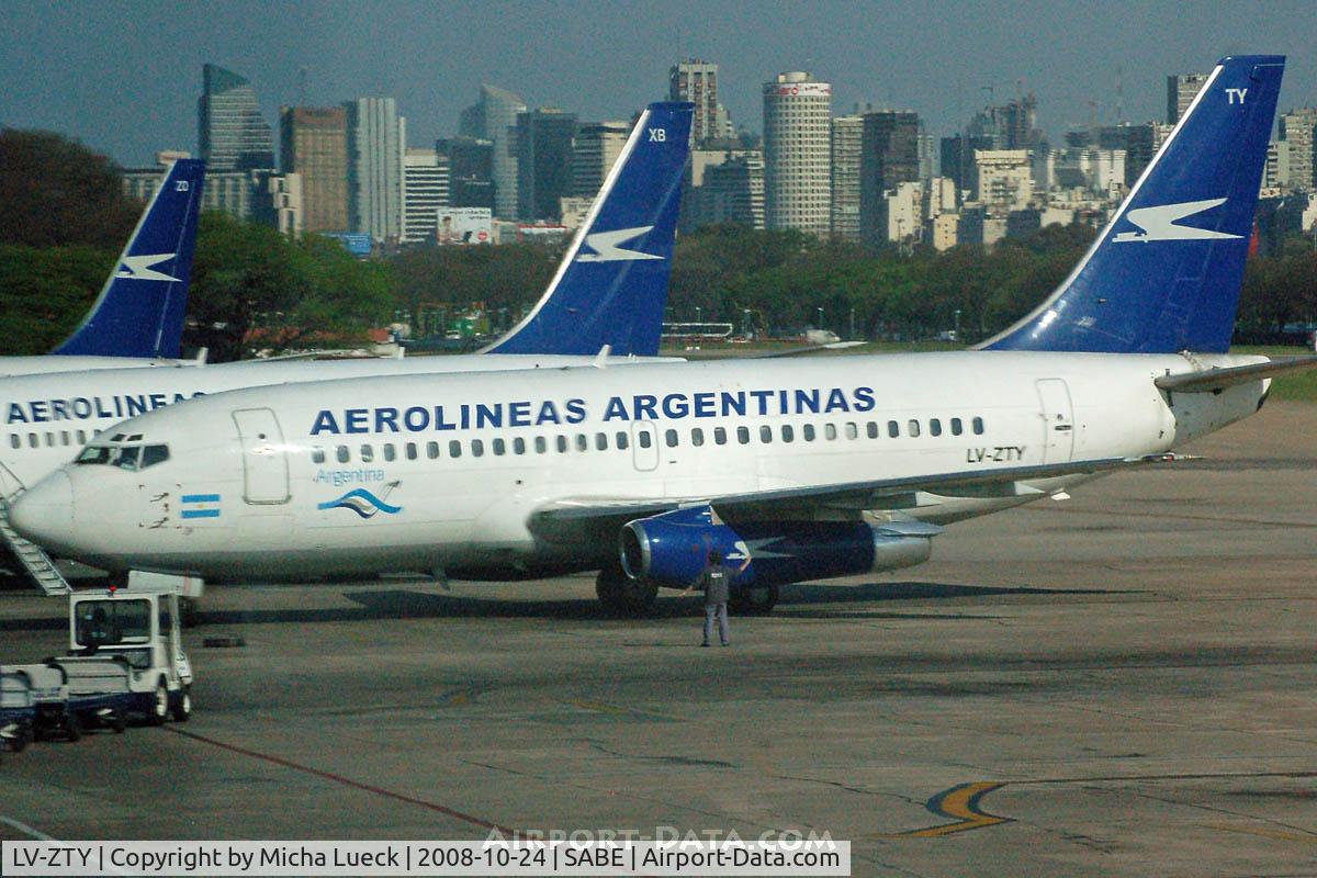 LV-ZTY, Boeing 737 C/N 23159, At Aeroparque (AEP)