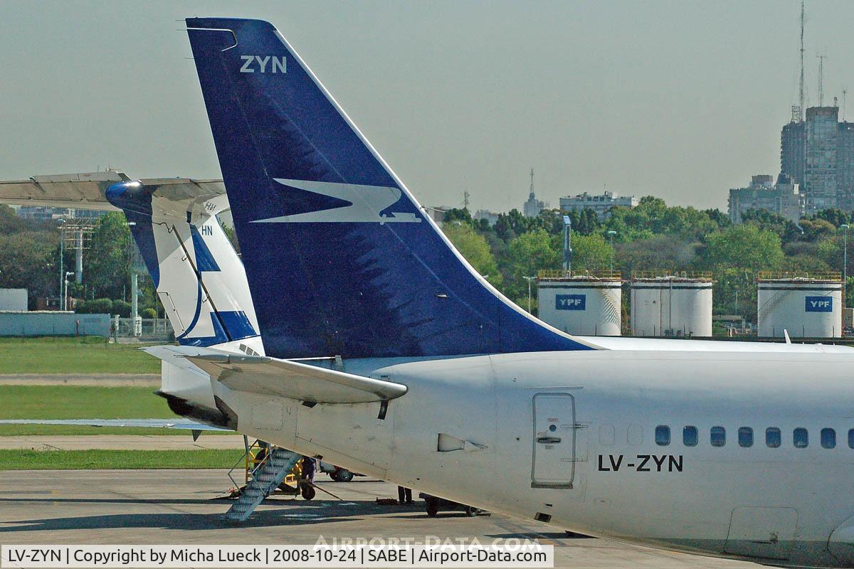 LV-ZYN, 1980 Boeing 737-236 C/N 21794, At Aeroparque (AEP)