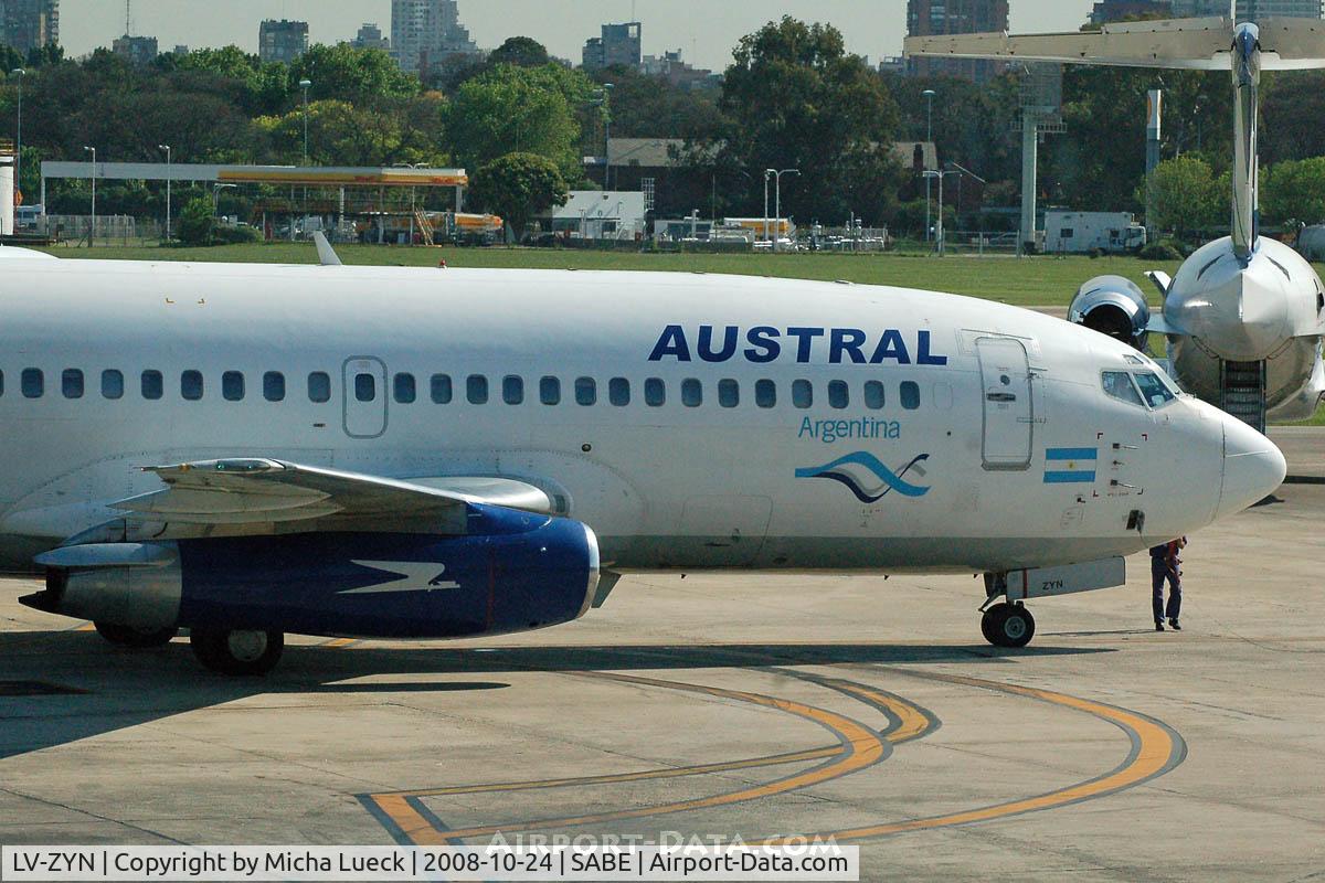 LV-ZYN, 1980 Boeing 737-236 C/N 21794, At Aeroparque (AEP)