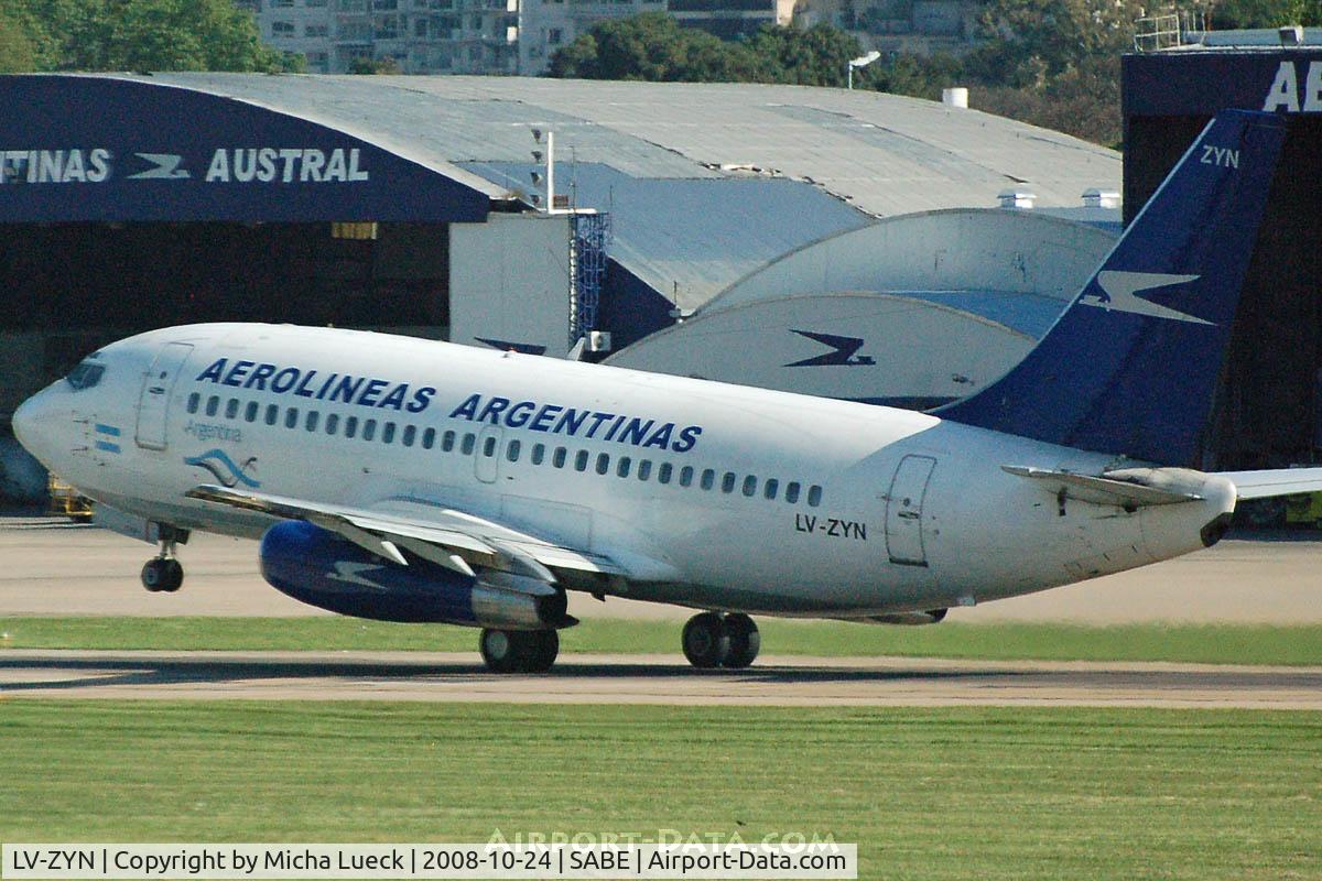 LV-ZYN, 1980 Boeing 737-236 C/N 21794, At Aeroparque (AEP)