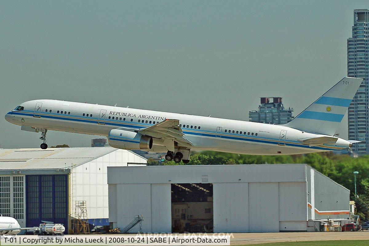 T-01, 1992 Boeing 757-23A C/N 25487/470, At Aeroparque (AEP)