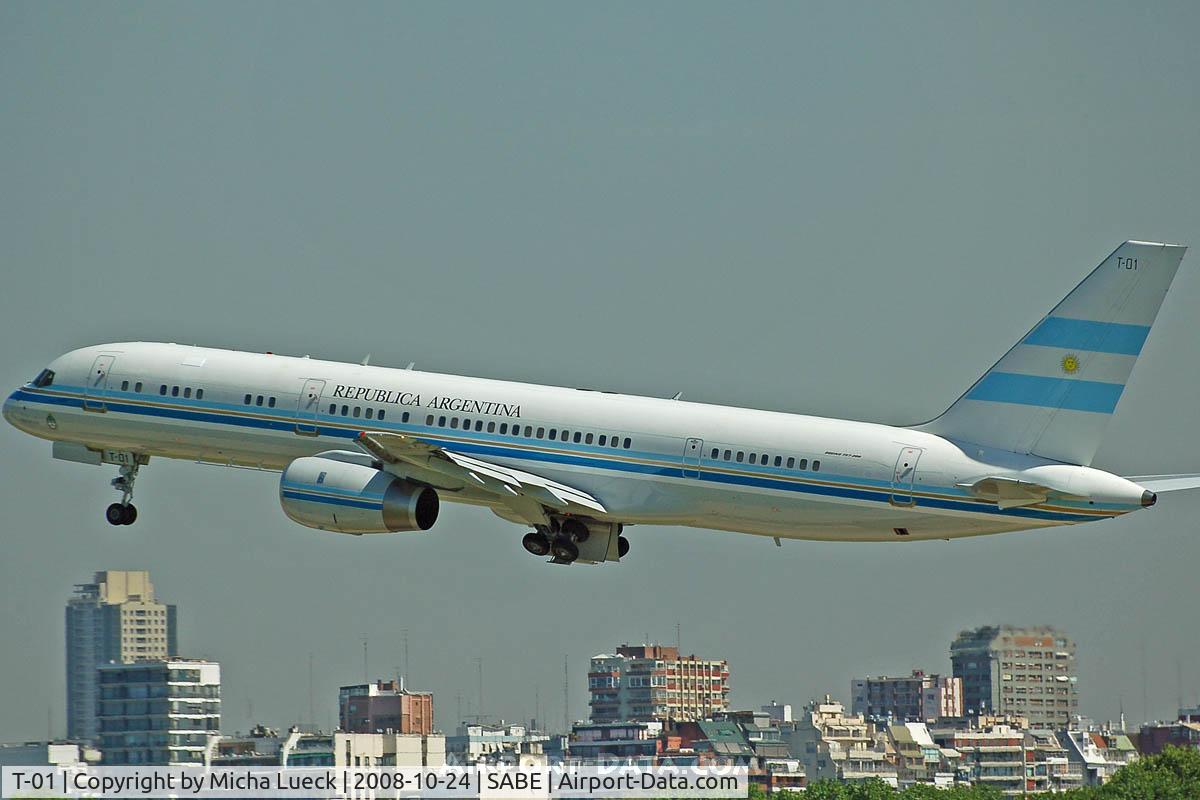 T-01, 1992 Boeing 757-23A C/N 25487/470, At Aeroparque (AEP)