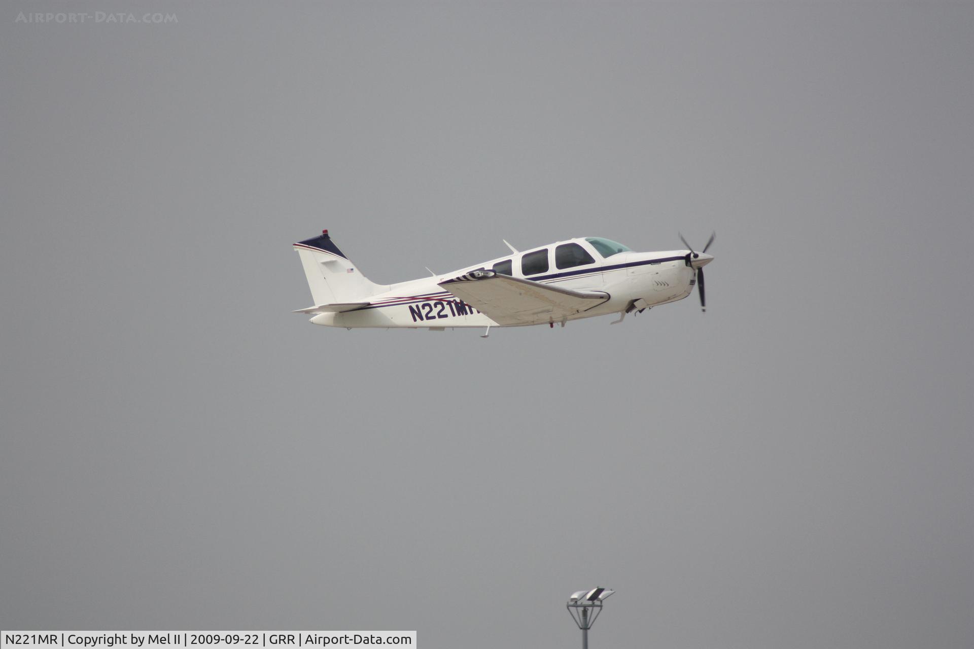 N221MR, 1979 Beech A36 Bonanza 36 C/N E-1576, KGRR-KISW - Departing RWY 8R