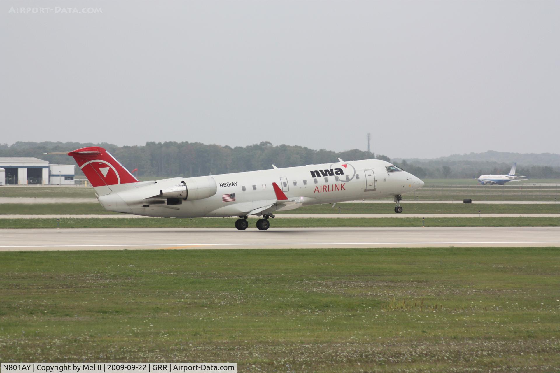 N801AY, 2004 Bombardier CRJ-200ER (CL-600-2B19) C/N 8001, FLG3968 - KGRR-KDCA - Departing RWY 8R