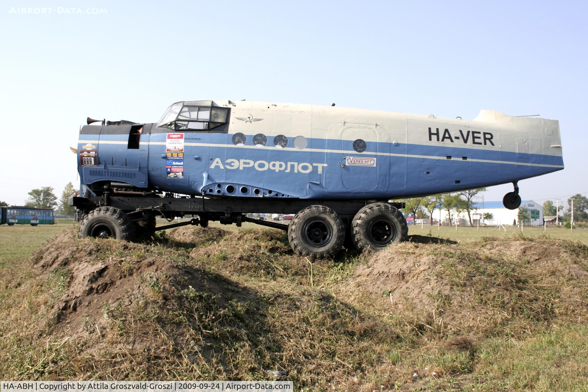 HA-ABH, 1963 PZL-Mielec An-2TP C/N 1G28-01, Cegléd, Hungary - Szovijet Kraz onto the chassis of a lorry and it was rebuilt with his engine. Truck-Trial attends competitions. The HA-VER a register, the proprietor originate from a firm's name.