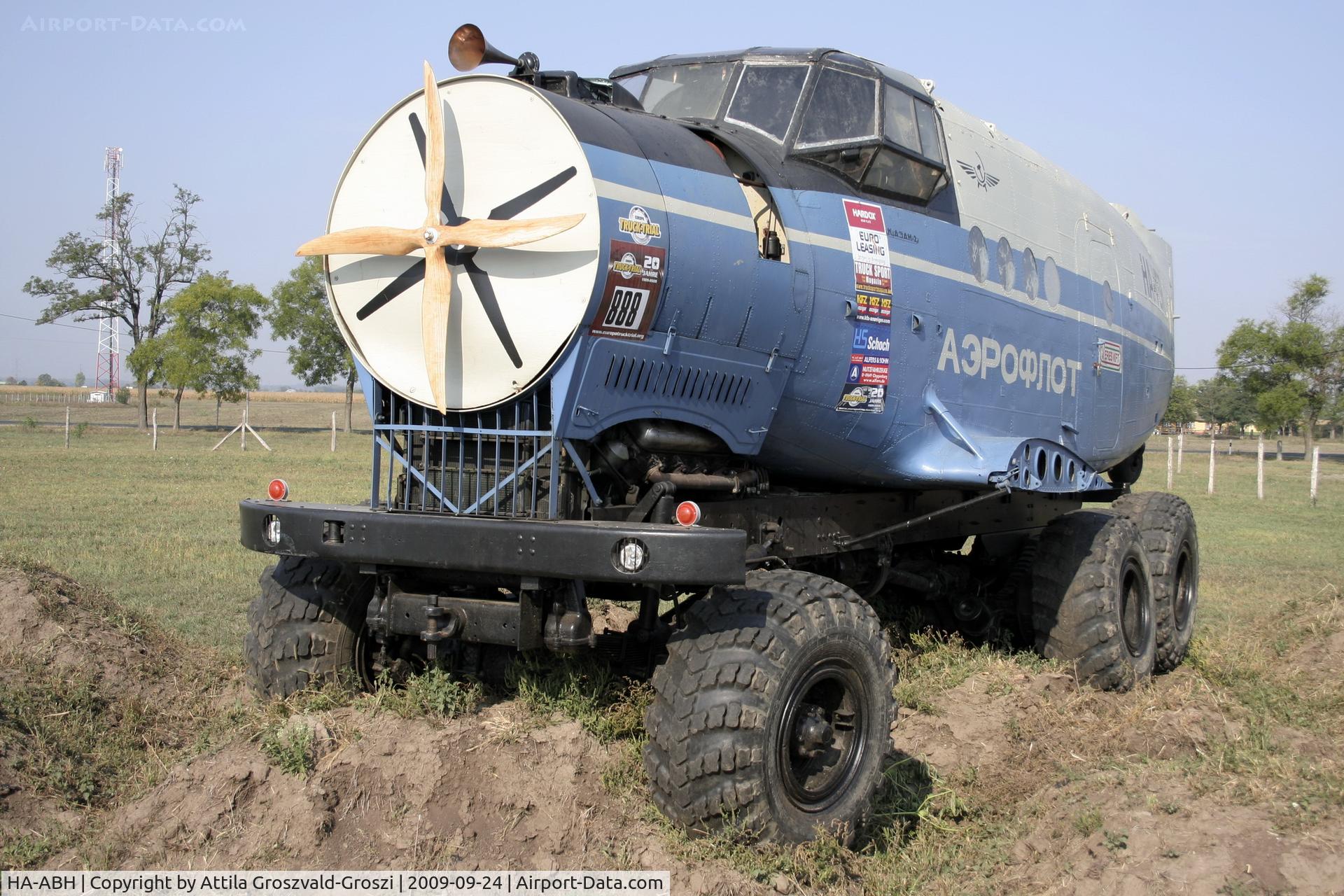 HA-ABH, 1963 PZL-Mielec An-2TP C/N 1G28-01, Cegléd, Hungary - Szovijet Kraz onto the chassis of a lorry and it was rebuilt with his engine. Truck-Trial attends competitions. The HA-VER a register, the proprietor originate from a firm's name.