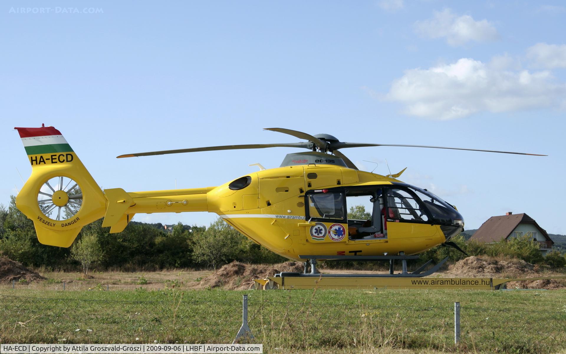 HA-ECD, 2004 Eurocopter EC-135T-2 C/N 0325, Balatonfüred aerial ambulance base.