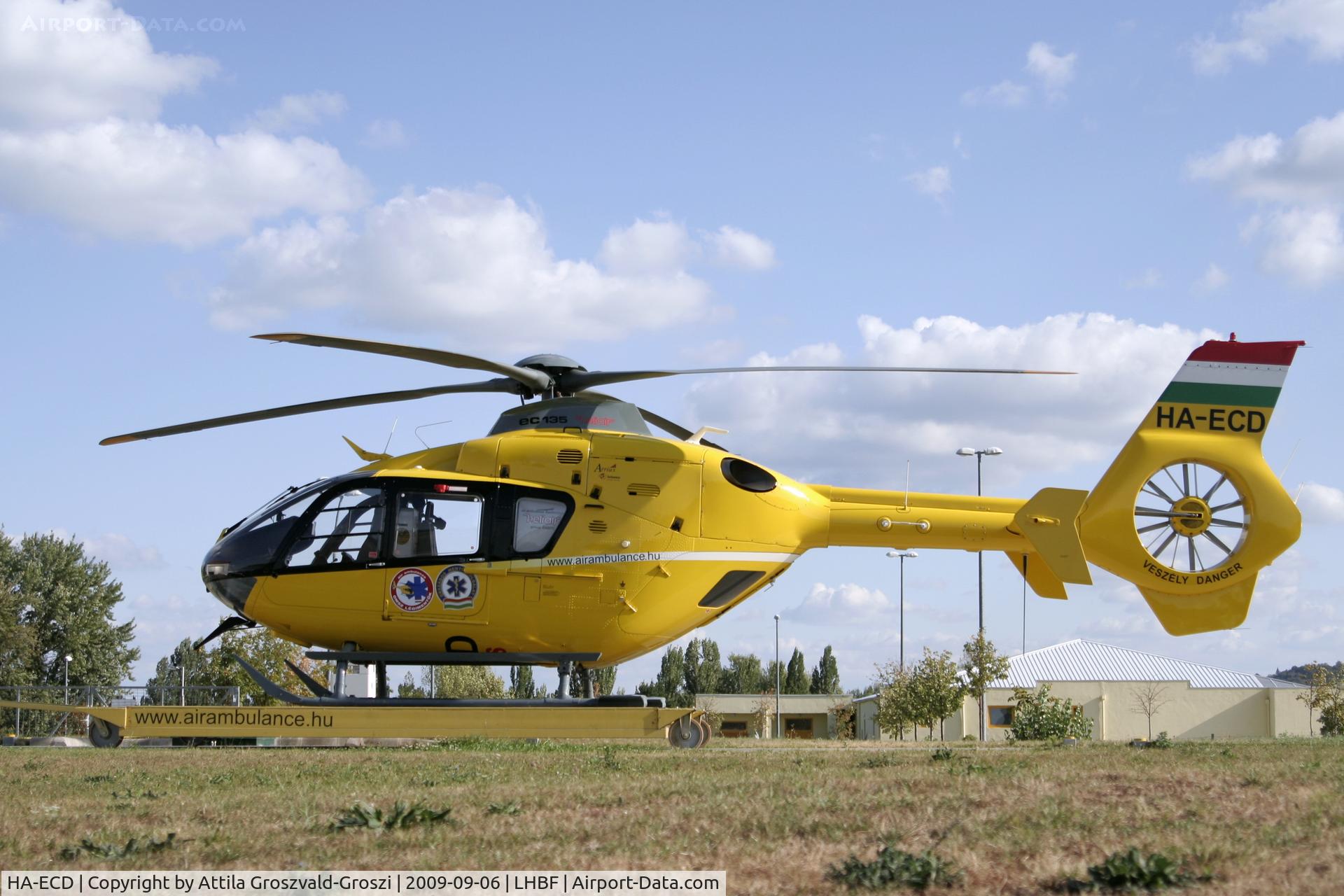 HA-ECD, 2004 Eurocopter EC-135T-2 C/N 0325, Balatonfüred aerial ambulance base.