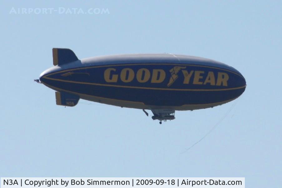 N3A, 1976 Goodyear GZ-20A C/N 4118, Heading west near La Rue, Ohio