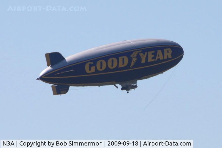 N3A, 1976 Goodyear GZ-20A C/N 4118, Heading west near La Rue, Ohio